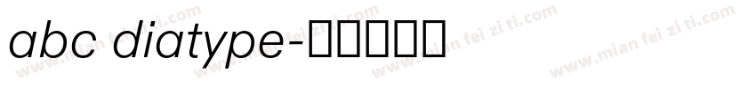 abc diatype字体转换